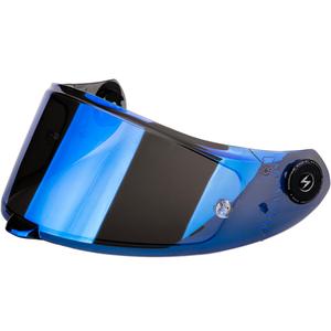 Scorpion KDS-F-04 vizier voor EXO-RACE Air helmen, spiegelblauw
