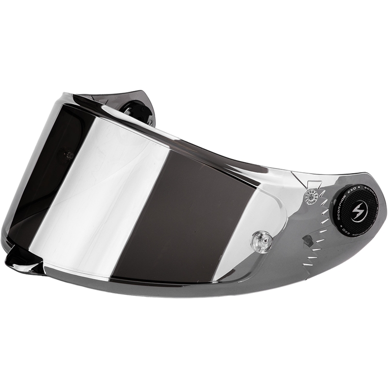 Scorpion KDS-F-04 vizier voor EXO-RACE Air helmen, spiegelzilver