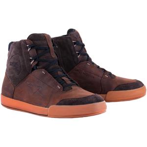 Alpinestars Chrome Crafted Drystar Bruin Rubber Motorfiets Laarzen