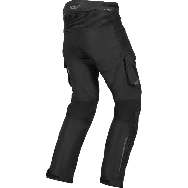 Prodloužené kalhoty na motorku Ayrton Rally II černo-šedé