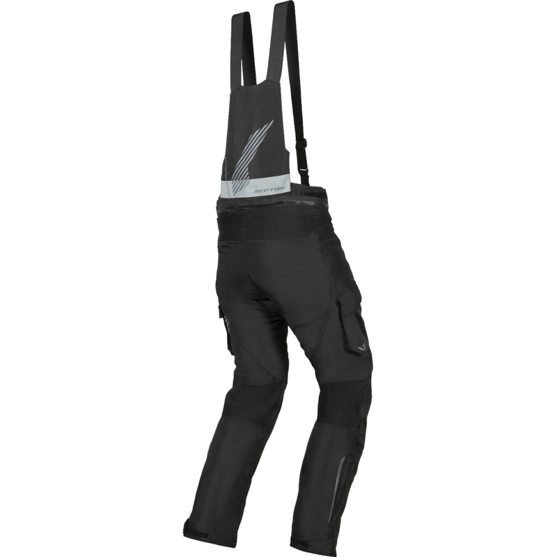 Zkrácené kalhoty na motorku Ayrton Rally II černo-šedé