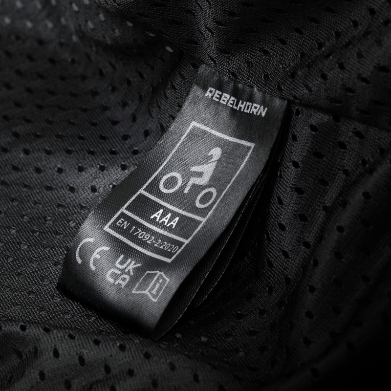 Dames leren motorbroek Rebelhorn Diva zwart-rood