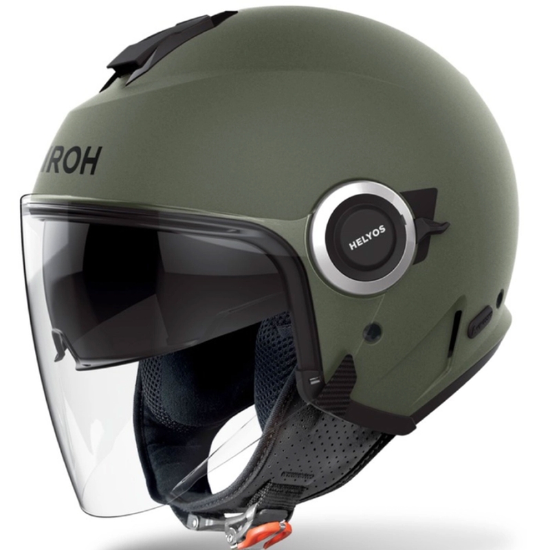Open motorhelm Airoh HELYOS Kleur mat groen