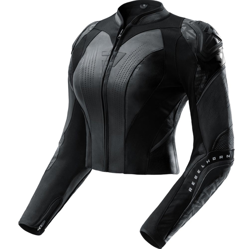 Dames leren motorjas Rebelhorn Diva RS zwart
