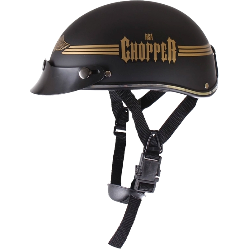 Braincap helm RSA Skull zwart mat