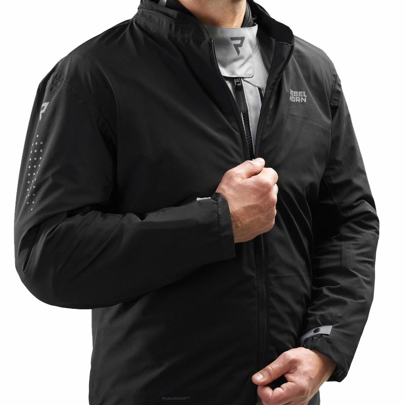 Rebelhorn Hiker IV motorjas lichtgrijs-blauw-rood