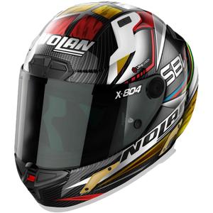 Nolan X-804 RS Ultra Carbon SBK integraal motorhelm zwart-rood-goud