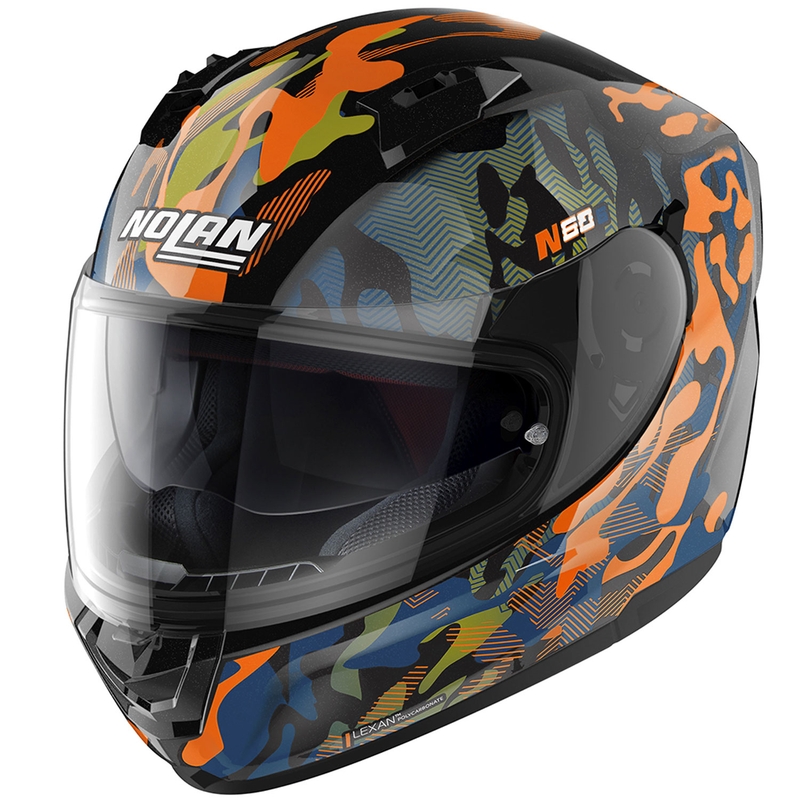 Integraal motorhelm Nolan N60-6 Foxtrot 34 zwart-oranje-blauw