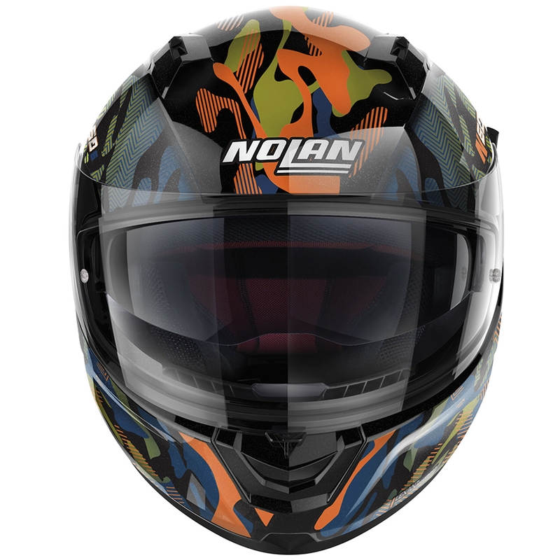 Integraal motorhelm Nolan N60-6 Foxtrot 34 zwart-oranje-blauw