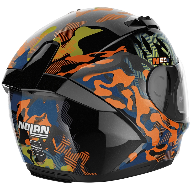 Integraal motorhelm Nolan N60-6 Foxtrot 34 zwart-oranje-blauw