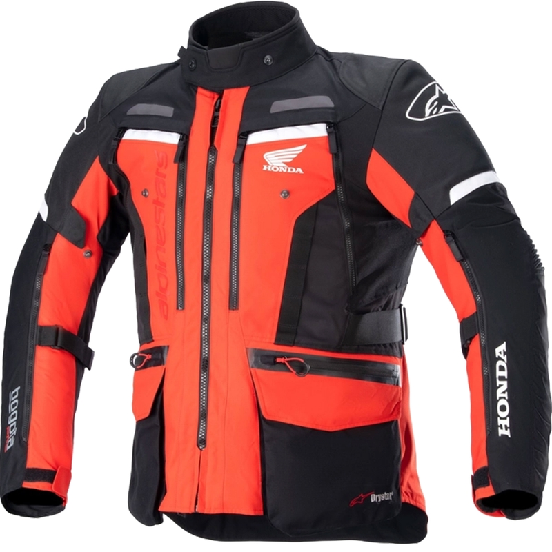 Alpinestars Bogota PRO Drystar Honda motorjas fluo rood-zwart collectie