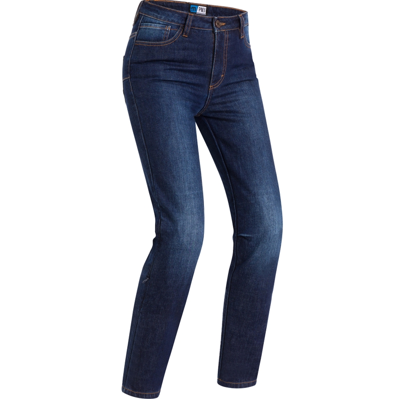 Damesmotorjeans PMJ Hollie donkerblauw uitverkoop