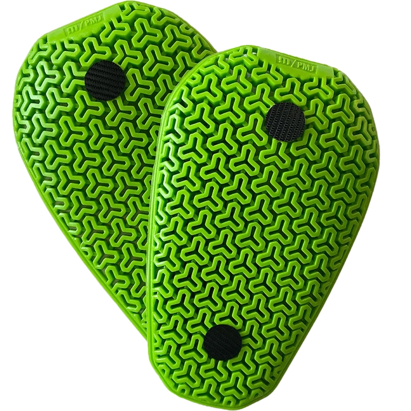Motorfiets kniebeschermers PMJ B-SOFT Unisex groen uitverkoop