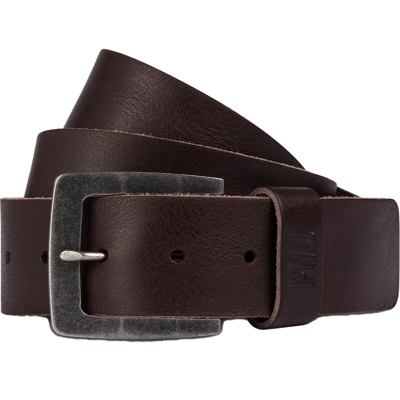 Leren motorriem PMJ Leren Riem bruin uitverkoop