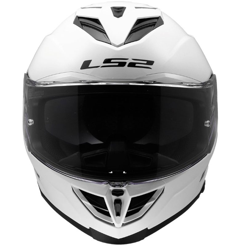 Integraal motorhelm LS2 FF818 Storm III Effen glanzend wit