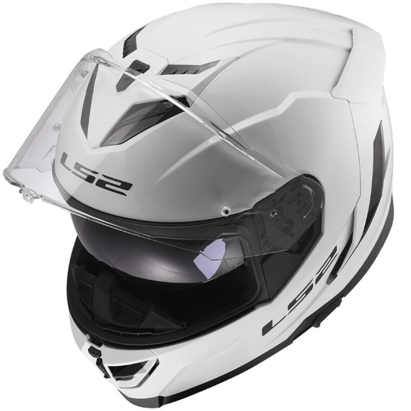 Integraal motorhelm LS2 FF818 Storm III Effen glanzend wit