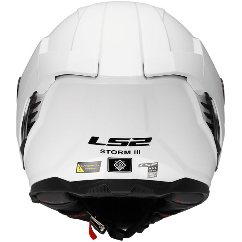 Integraal motorhelm LS2 FF818 Storm III Effen glanzend wit