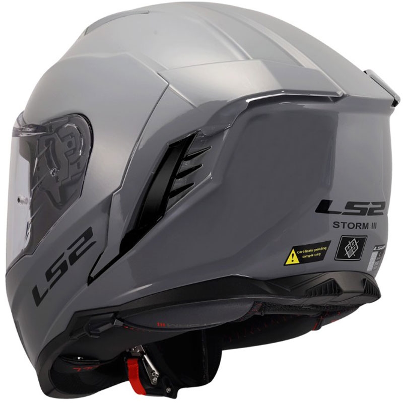 Integraal motorhelm LS2 FF818 Storm III Effen glanzend grijs