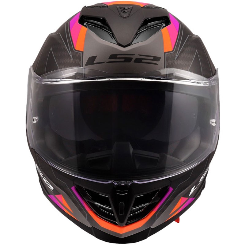 Integraal motorhelm LS2 FF818 Storm III Sports matgrijs-paars