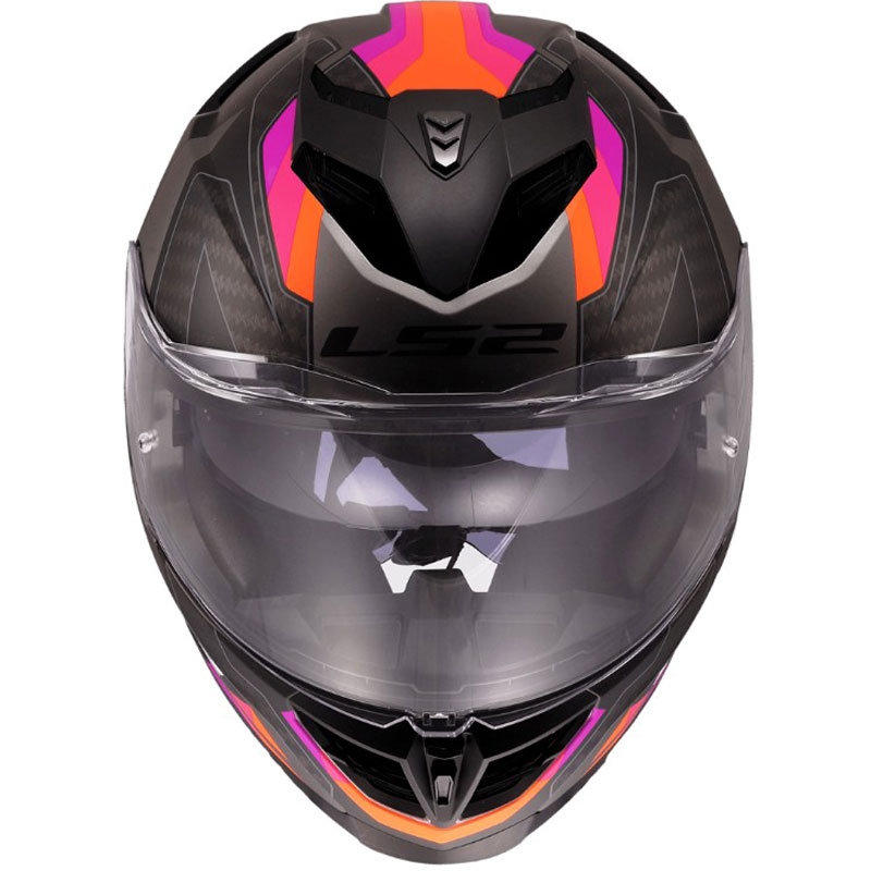 Integraal motorhelm LS2 FF818 Storm III Sports matgrijs-paars
