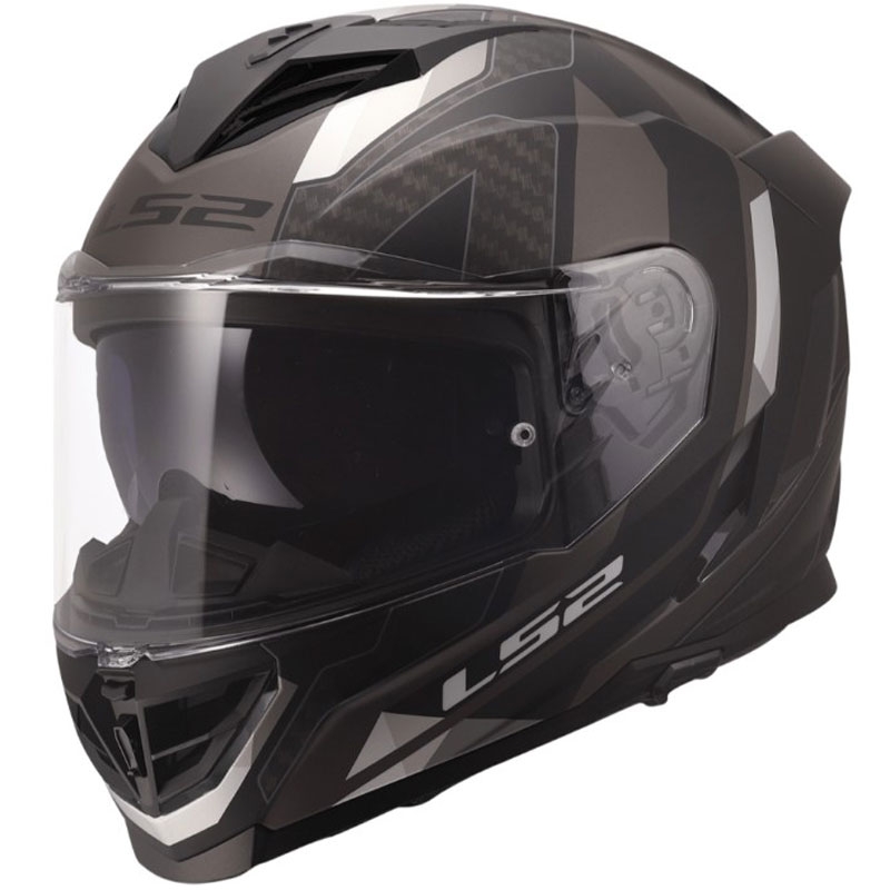 Integraal motorhelm LS2 FF818 Storm III Sports matzwart-grijs