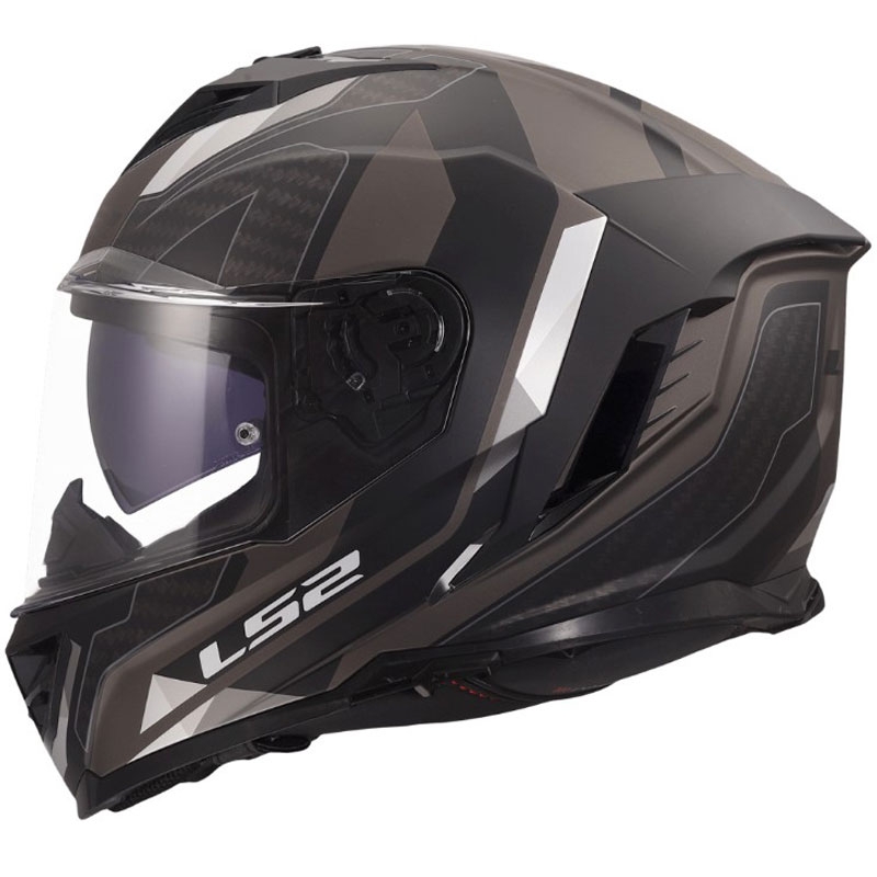 Integraal motorhelm LS2 FF818 Storm III Sports matzwart-grijs