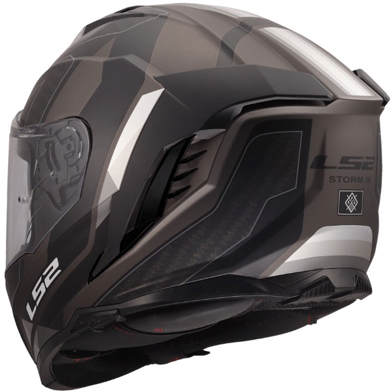 Integraal motorhelm LS2 FF818 Storm III Sports matzwart-grijs