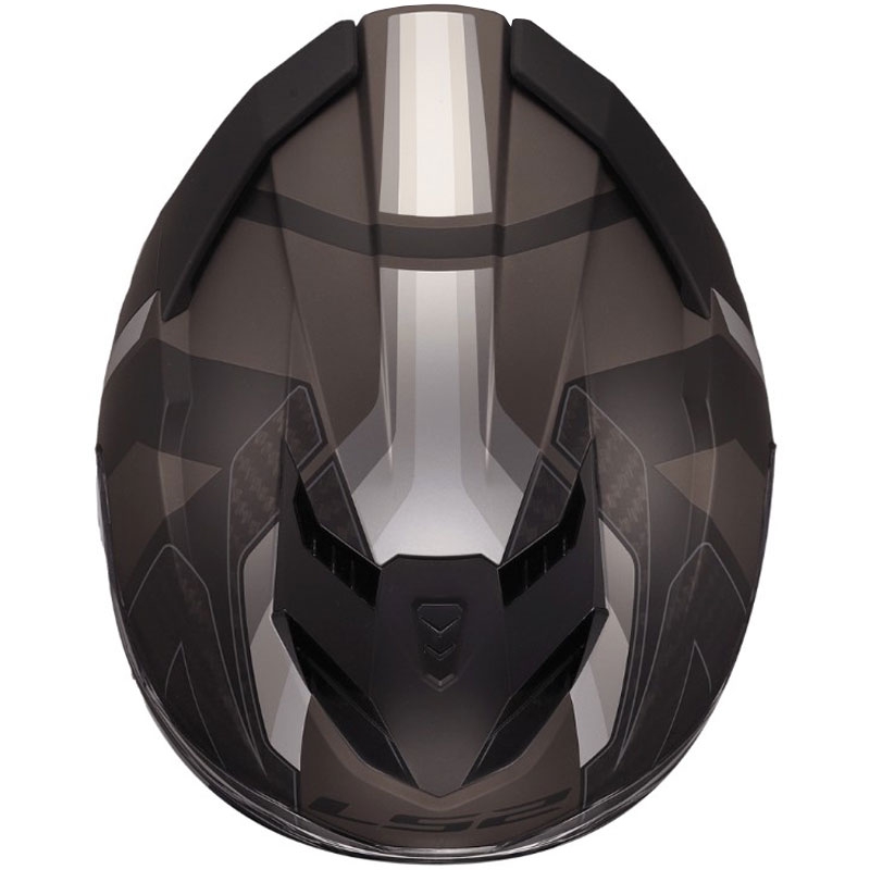 Integraal motorhelm LS2 FF818 Storm III Sports matzwart-grijs