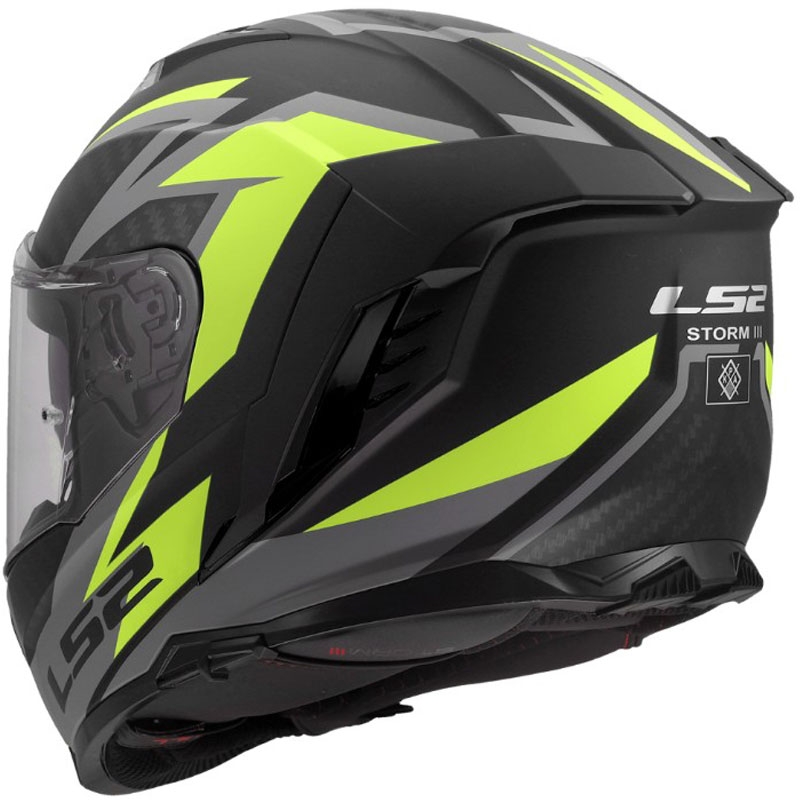 Integraal motorhelm LS2 FF818 Storm III Dynamo zwart-geel