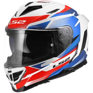 Integraal motorhelm LS2 FF818 Storm III Komai glanzend wit-blauw-rood