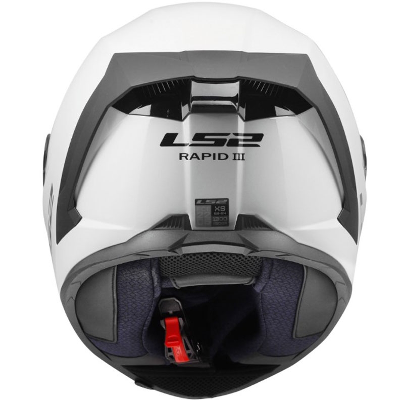 Integraal motorhelm LS2 FF820 Rapid III Solid glanzend wit