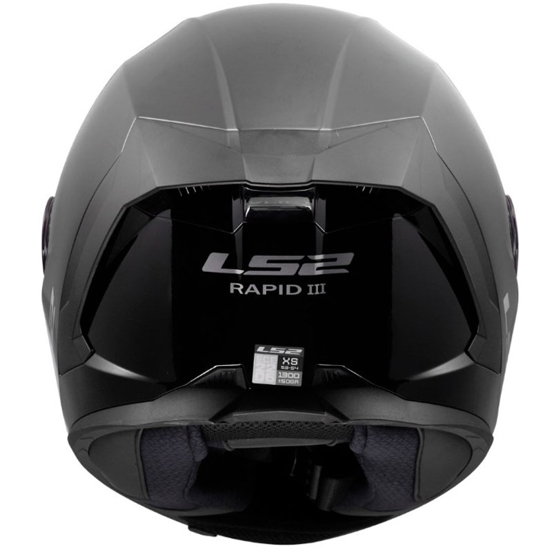 Integraal motorhelm LS2 FF820 Rapid III Solid glanzend zwart