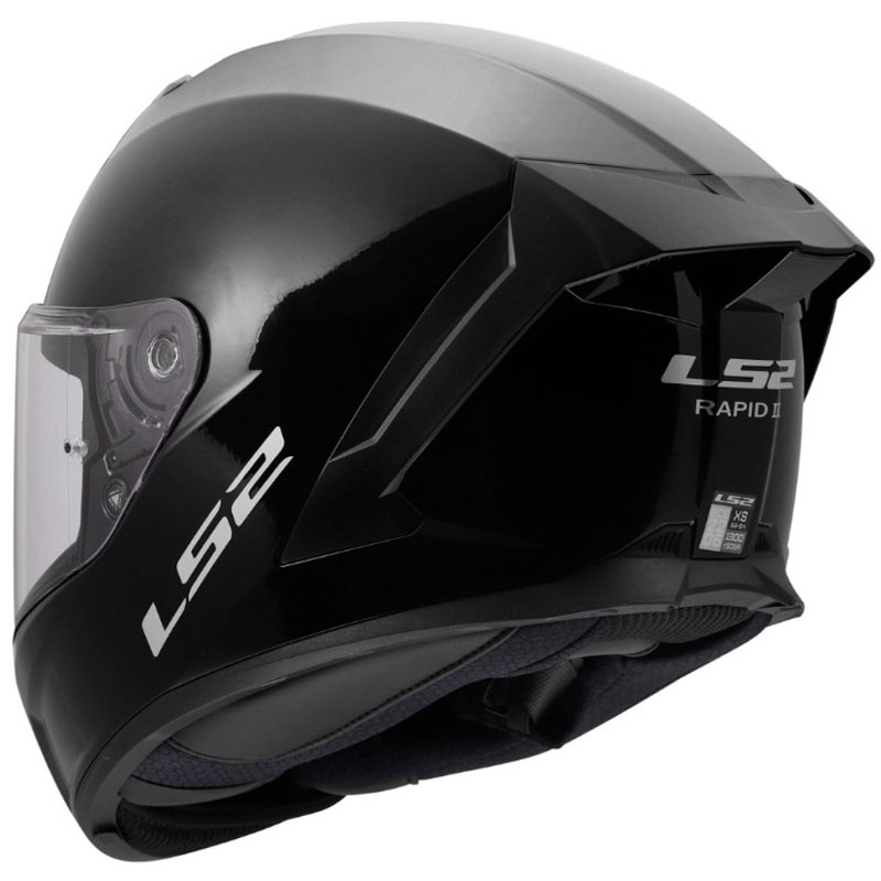 Integraal motorhelm LS2 FF820 Rapid III Solid glanzend zwart