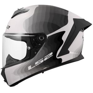 LS2 FF820 Rapid III Flow integraal motorhelm glanzend wit-grijs
