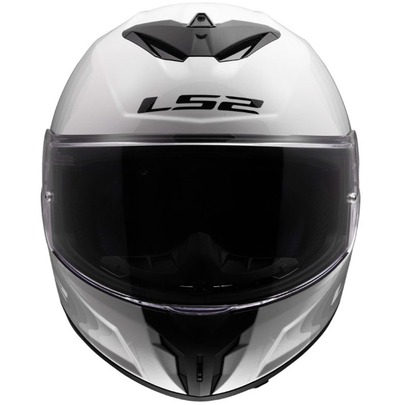 LS2 FF820 Rapid III Flow integraal motorhelm glanzend wit-grijs