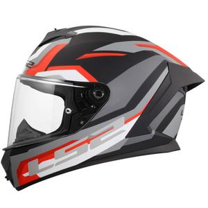 Integraal motorhelm LS2 FF820 Rapid III Hyper mat zwart-rood