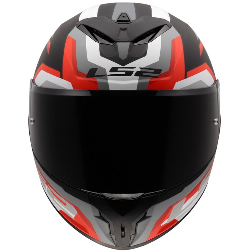 Integraal motorhelm LS2 FF820 Rapid III Hyper mat zwart-rood