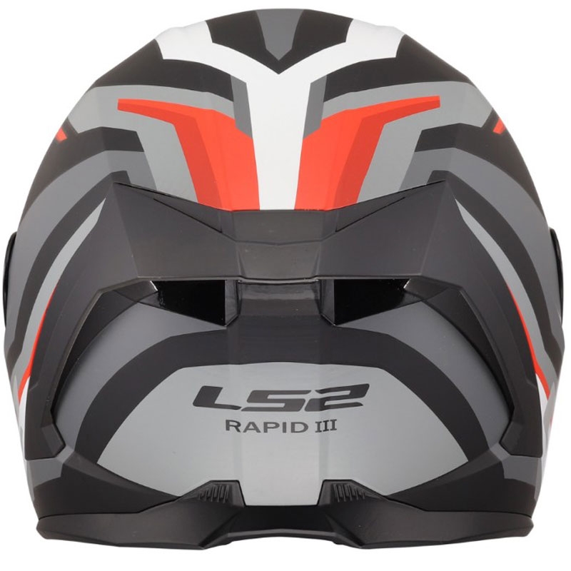 Integraal motorhelm LS2 FF820 Rapid III Hyper mat zwart-rood