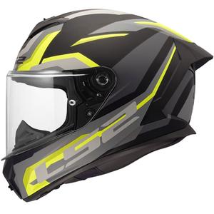 LS2 FF820 Rapid III Hyper integraal motorhelm mat zwart-geel