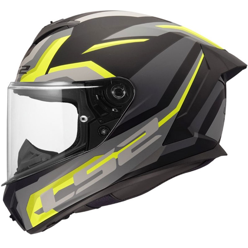 LS2 FF820 Rapid III Hyper integraal motorhelm mat zwart-geel