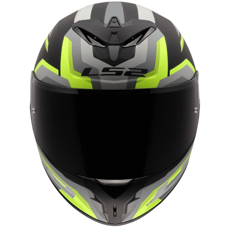 LS2 FF820 Rapid III Hyper integraal motorhelm mat zwart-geel