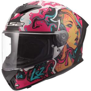 Integraal motorhelm LS2 FF820 Rapid III Cyberg mat paars-blauw-groen