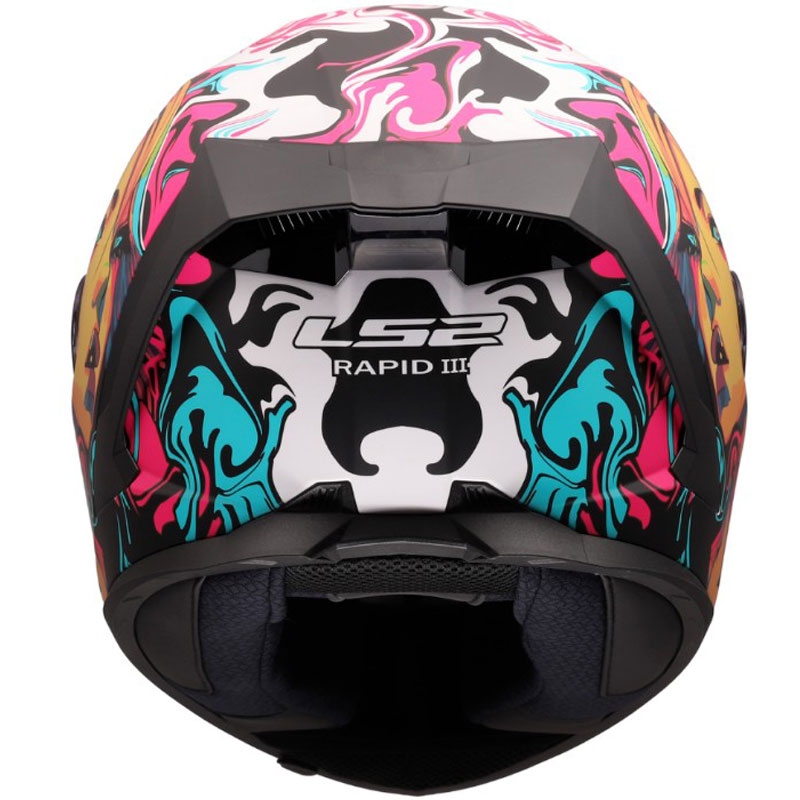 Integraal motorhelm LS2 FF820 Rapid III Cyberg mat paars-blauw-groen