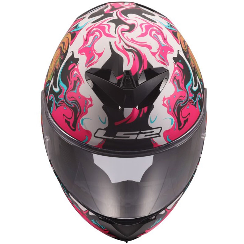 Integraal motorhelm LS2 FF820 Rapid III Cyberg mat paars-blauw-groen