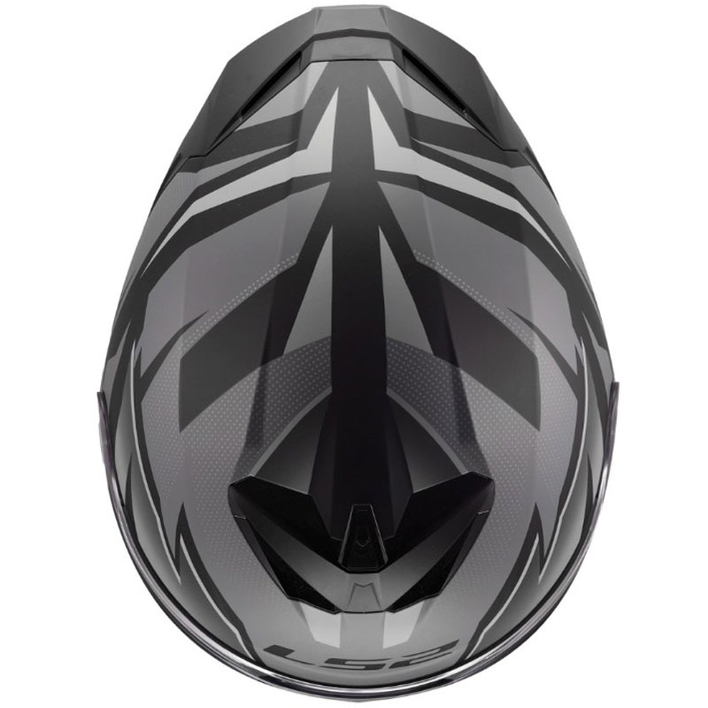 Integraal motorhelm LS2 FF820 Rapid III Xtrem matzwart-grijs