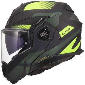 Opklapbare motorhelm LS2 FF901 Advant X Nova mat fluorescerend geelzwart