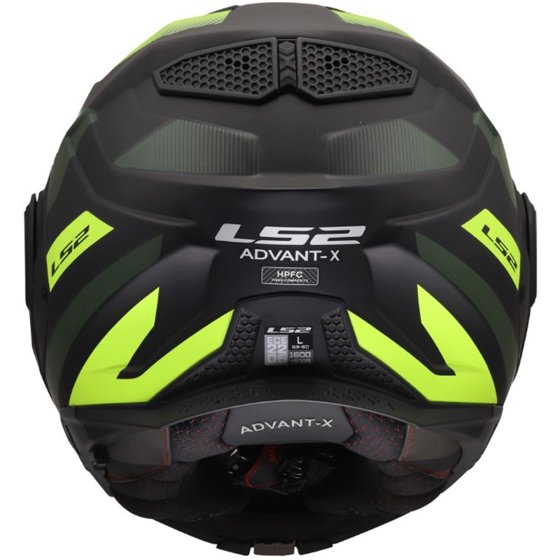 Opklapbare motorhelm LS2 FF901 Advant X Nova mat fluorescerend geelzwart