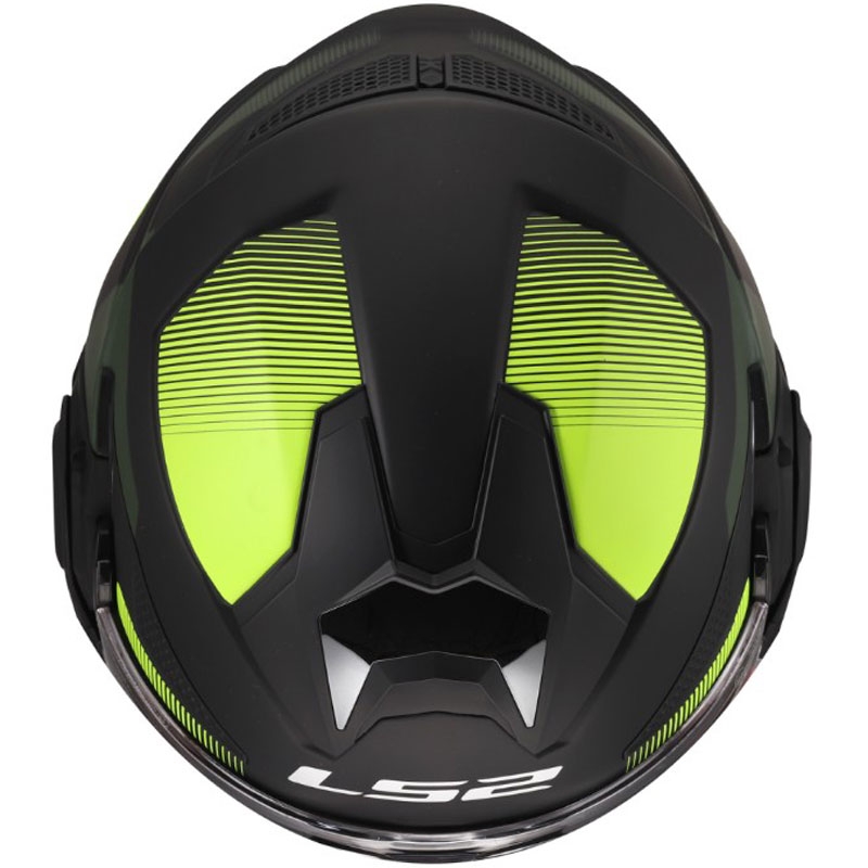 Opklapbare motorhelm LS2 FF901 Advant X Nova mat fluorescerend geelzwart