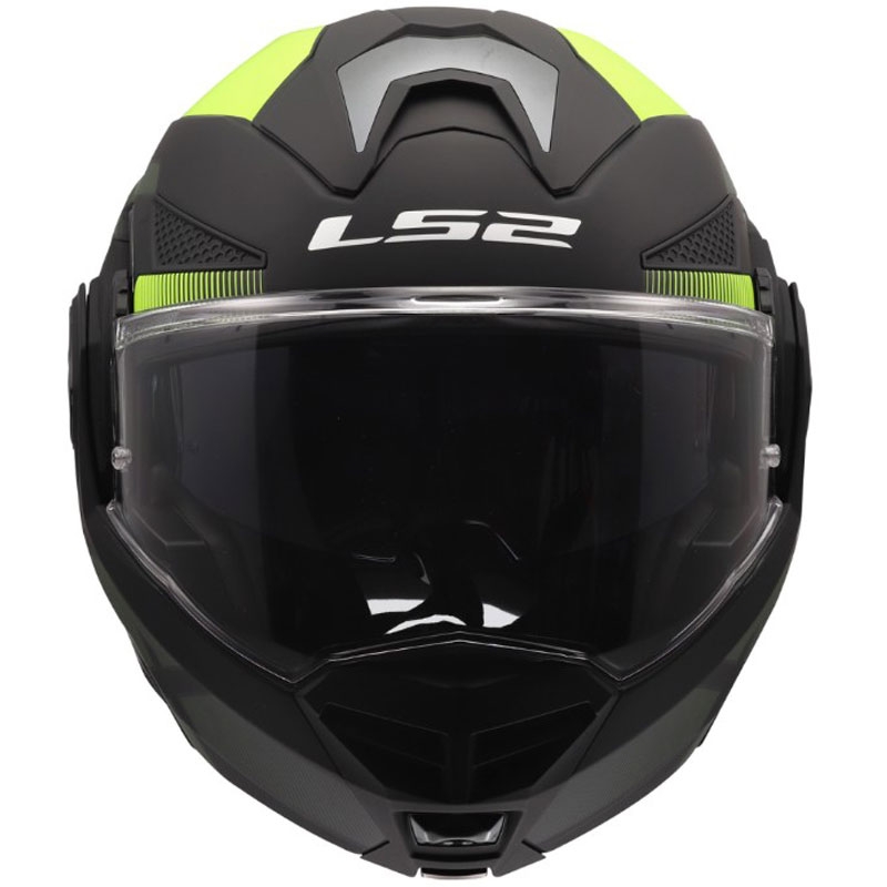 Opklapbare motorhelm LS2 FF901 Advant X Nova mat fluorescerend geelzwart