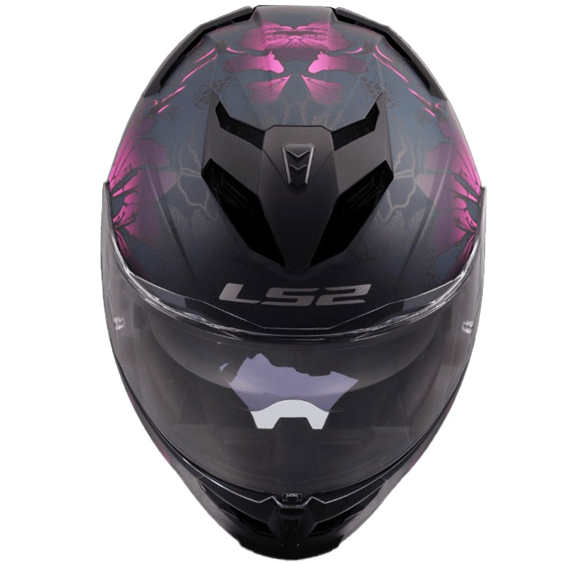 LS2 FF818 Storm III Burst integraal motorhelm zwart-roze